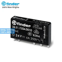 FINDER 100%-NEW 34.51.7.024.0010 34.51.7.012.0010 1PCS 6A 1CO SLIM RELAY 93.01.7.024 6A original