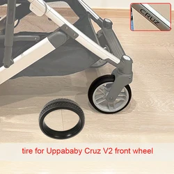 PU Stroller Tubeless Tampa Do Pneu, Roda dianteira, Pushchair Tampa Do Pneu, Buggy Substituir Acessórios, atualizado Bebê Cruz V2, DIY