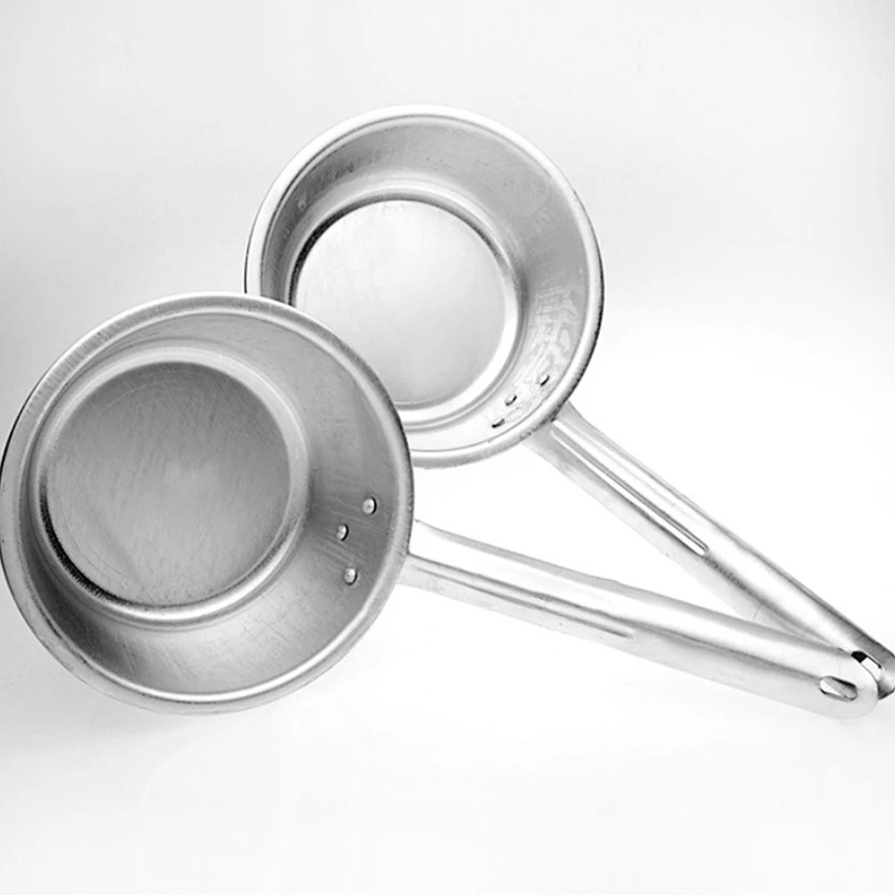 

2pcs Aluminum Water Ladle Large Capacity Reusable Kitchen Bath Shower Scoop Multifunctional Household Water Dipper For Camping