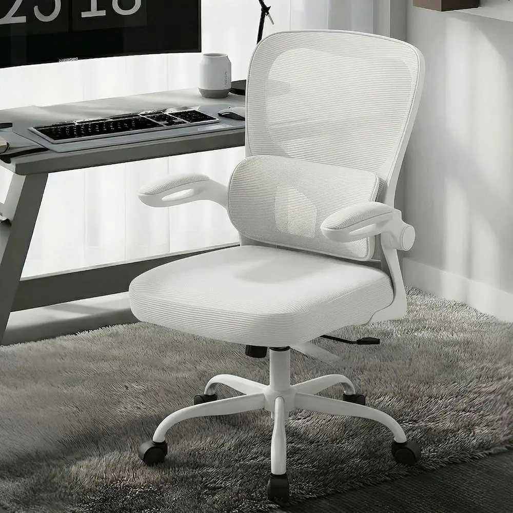 Oice Chair Ergonomic Desk Chairs with Adjustable Lumbar Support, High Back Breathable Mesh Chair with Wheels& lip-up Armrests,Ro
