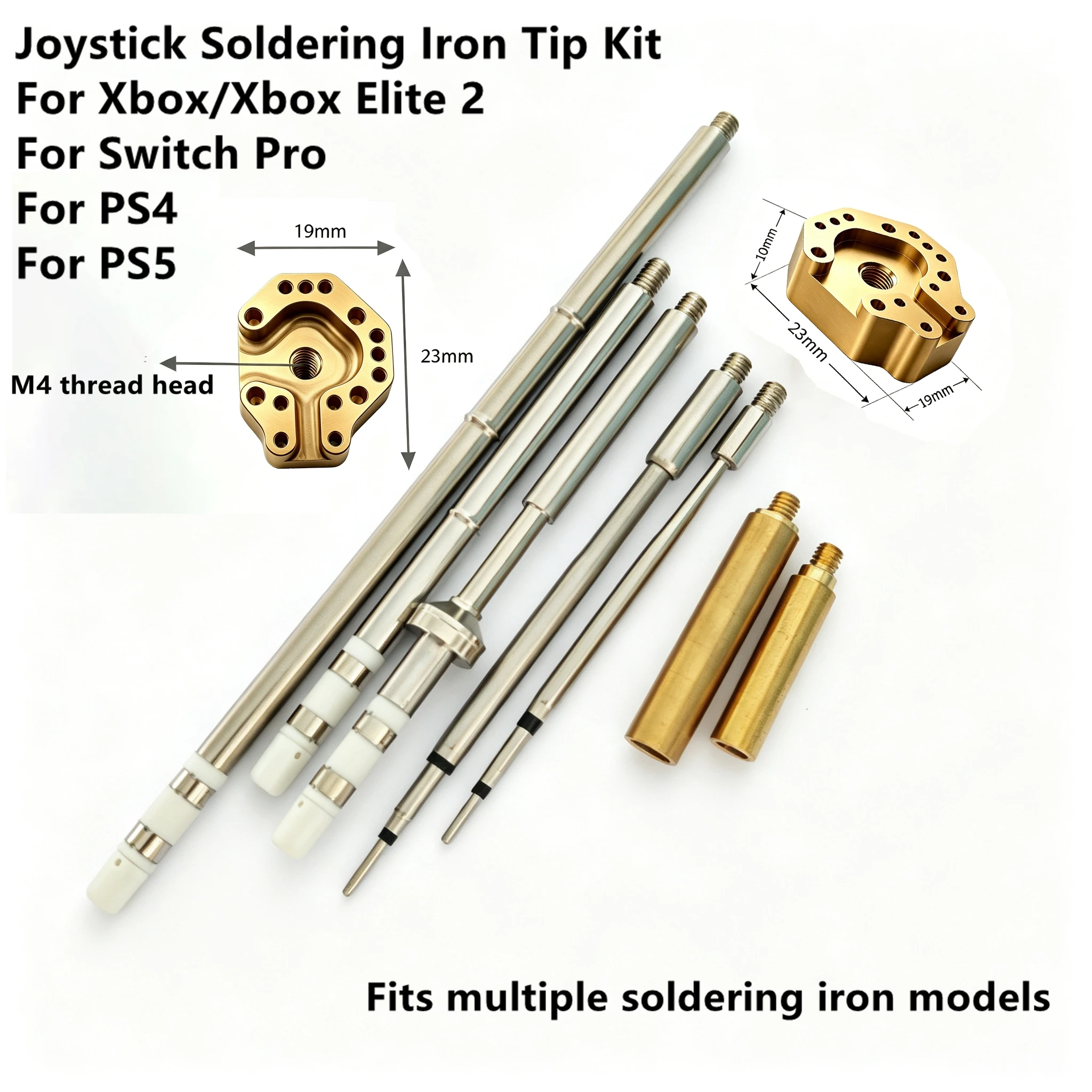C245/TS100/T12/T65/C210 Soldering Iron Tip, Joystick Repair Tool Compatible with Xbox PS4 PS5 Switch Pro, Electronic Disassembly