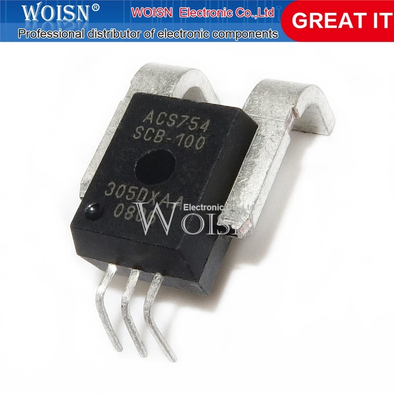 5pcs/lot ACS754SCB-100-PFF-T Ultra Precision Hall Current Sensor DC