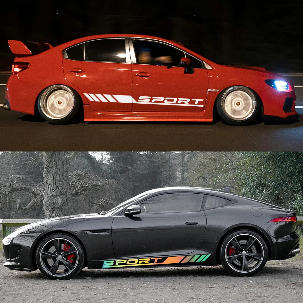 

Car Sticker Wrapping Vinyl Film Door Side Decal Kit Waterproof PVC Decals Auto Sticker Styling Car Exterior Decora Accessories