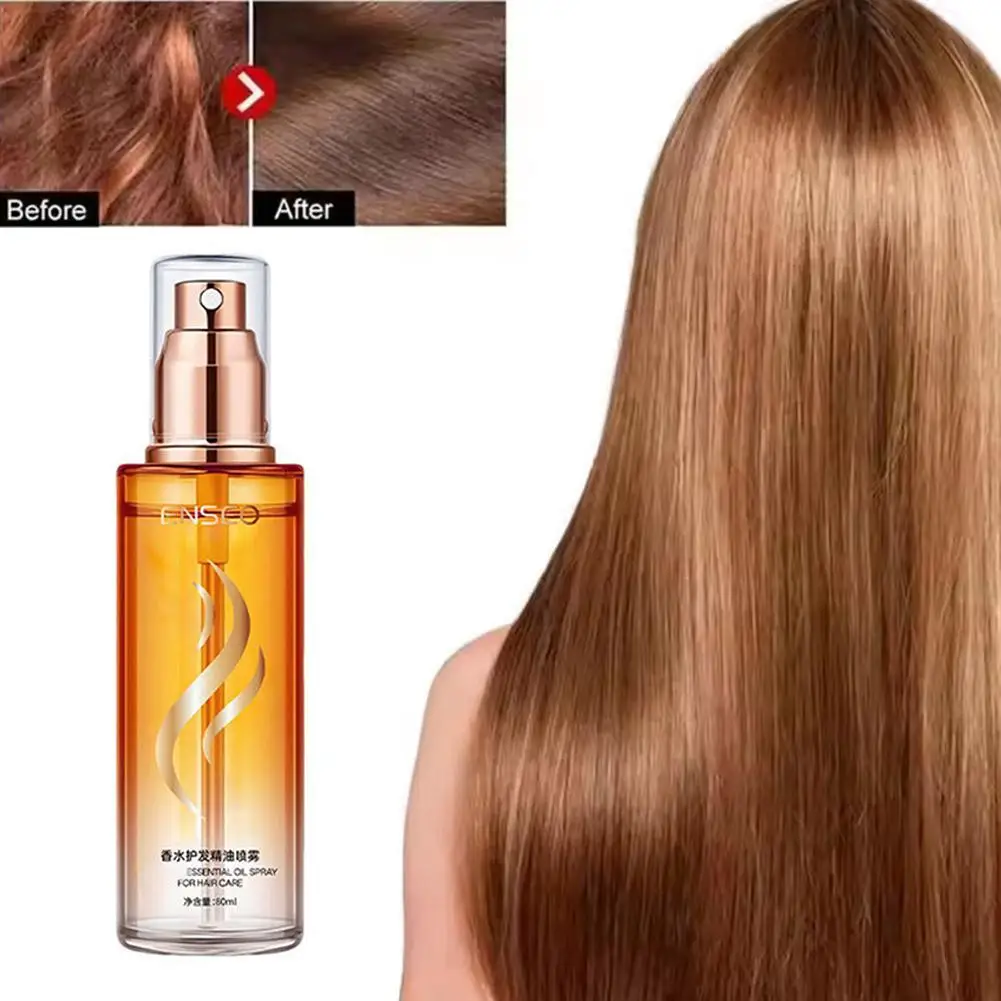 

80ml Haircare Essential Oil Efficient Moisturizing Anti-dry Spray Head-care Mint Product Essence Rosemary Softening Hair Ca E8O6