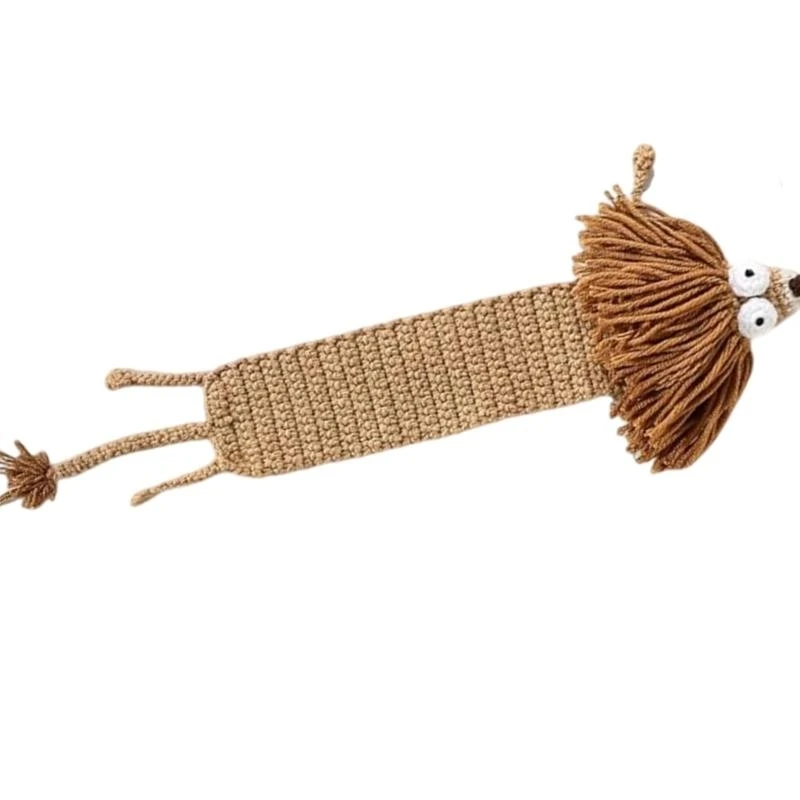 

W89C Crochet Animal Bookmarks for Book Lover, Knitted Bookmarks Book Page Holder