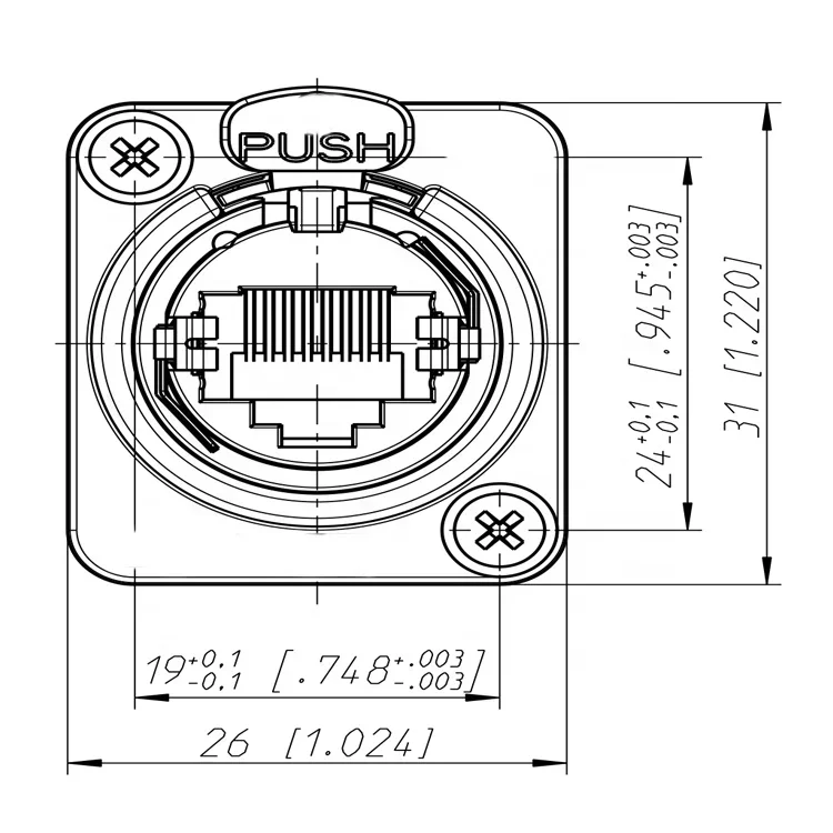 Ethercon Connector Coupler Female  Cat6 Adapter Connection type coupler RJ45 Cable  Coupler Connector