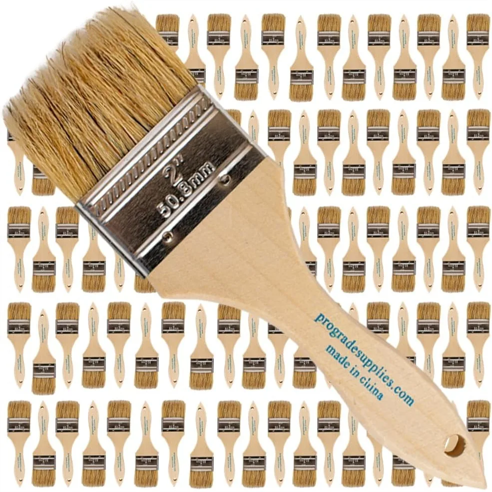 

96 Pack Chip Paint Brushes 2 Inch Bulk for Paints, Stains, Varnishes