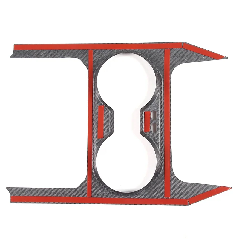 Para BMW 5 Series G60 2024 consola central fibra de carbono Real soporte para vasos de coche cubierta de marco pegatina embellecedora accesorios de coche