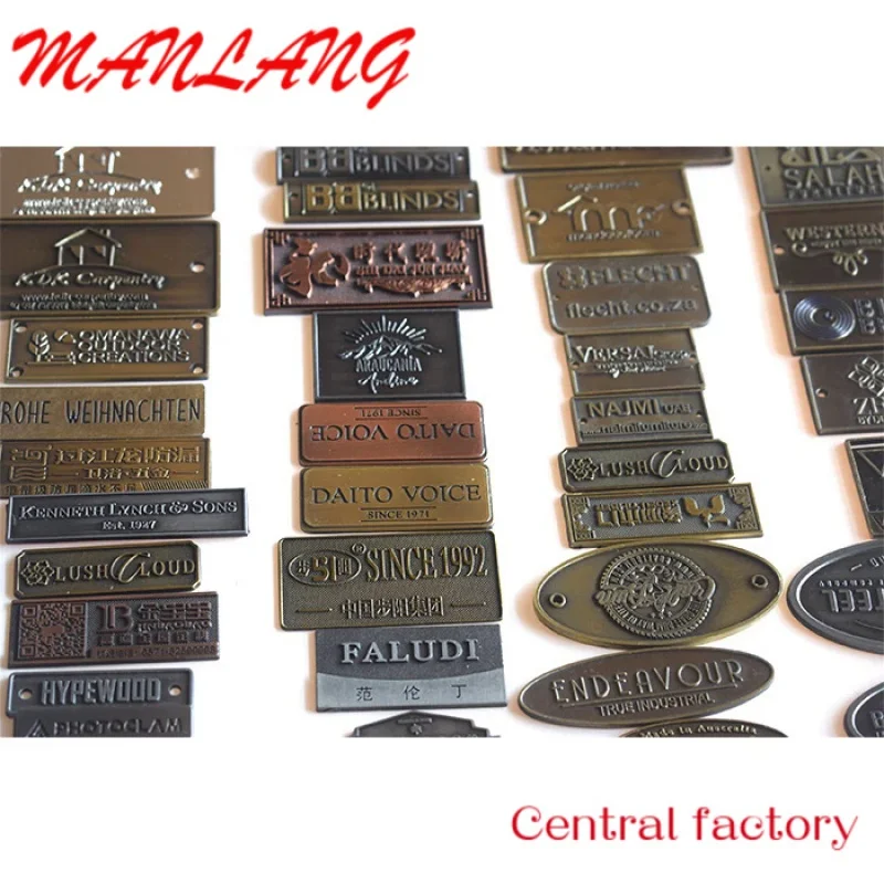 

Custom New Arrivals Alloy Custom Size Plate Wearable Blank Metal Plates Label Logo Metal Nameplate