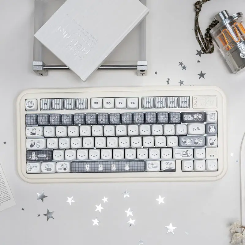 High appearance MOA five sided thermal sublimation compatible mechanical keyboard 60-108