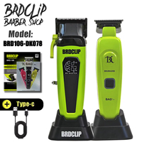 New Professional BRDCLIP BRD106 078 Hair Clipper 7500RPM 7200RPM Hair Salon Trimmer DLC Blade with Charging Base Barber for Men