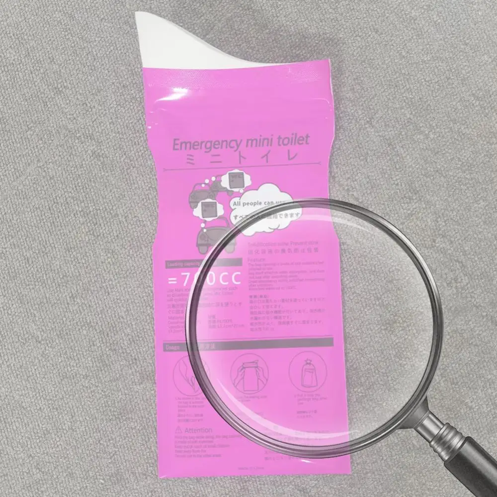 

Многоразовый портативный унитаз-мешок 700 мл, унисекс, для кемпинга и активного отдыха, герметичный, многофункциональный, легкий