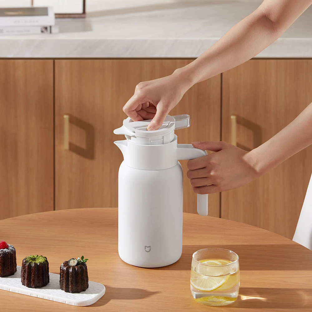 XIAOMI MIJIA 断熱ケトル 1.5L/2L、316L ステンレス鋼、お手入れ簡単、長持ちする温度制御ロック魔法瓶ケトル