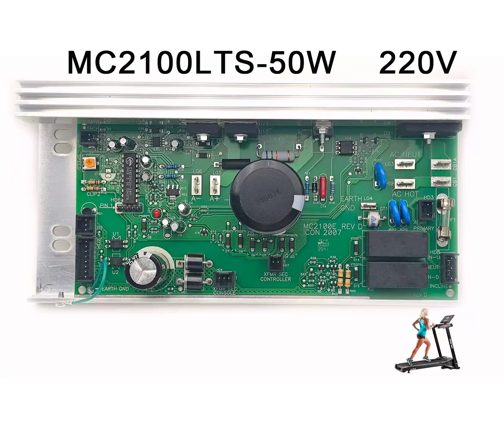 MC2100LTS-50W 220V Treadmill Control Board Replacement for Icon NordicTrack ProForm 50W Motor Controller Easy Install