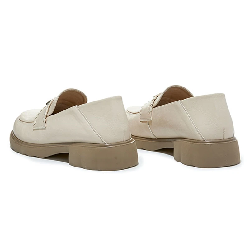 AIYUQI Damskie Eleganckie Buty Skórzane 2026 Nowe Mokasyny Damskie z Kwadratowym Noskiem Wsuwane Damskie Baleriny — zdjęcie 3