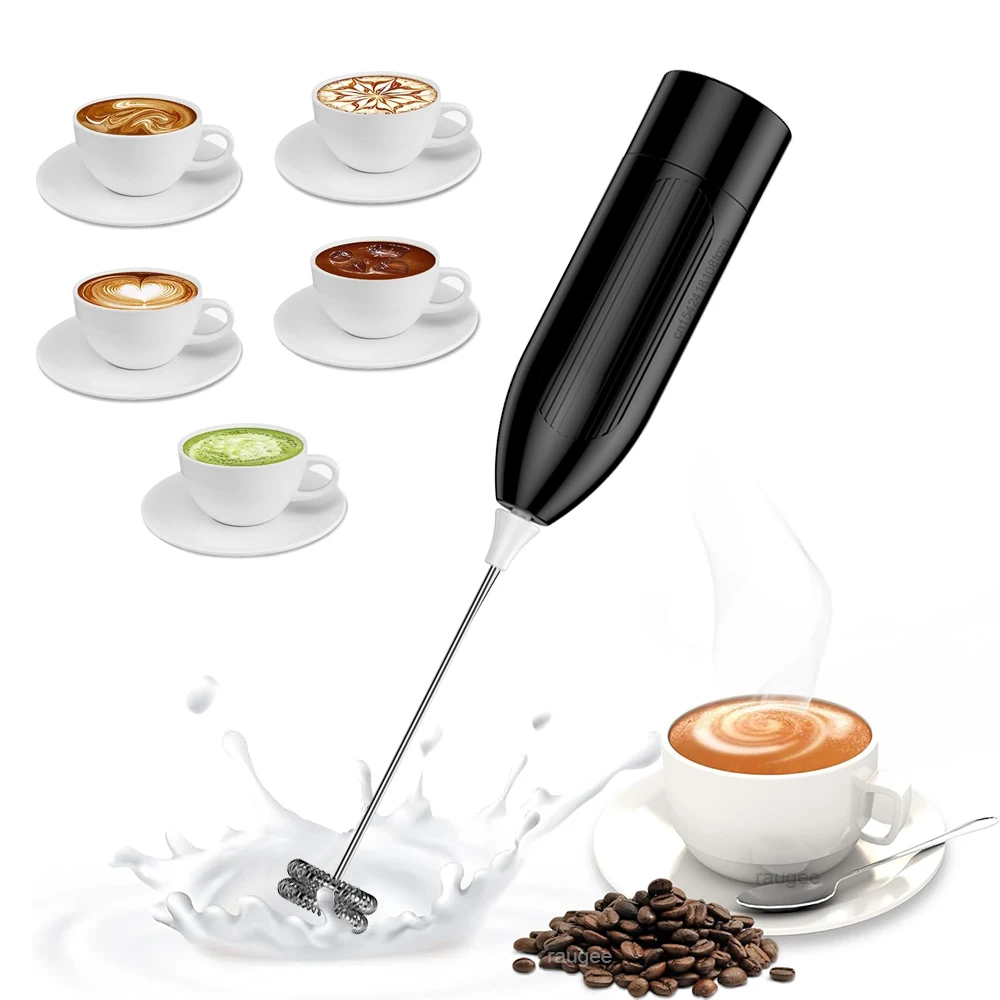 خلاط كهربائي محمول لصانع رغوة الحليب اللاسلكي للقهوة لاتيه كابتشينو ماكينة صنع رغوة الحليب الدوارة الأوتوماتيكية رغوة الحليب الصغيرة #1