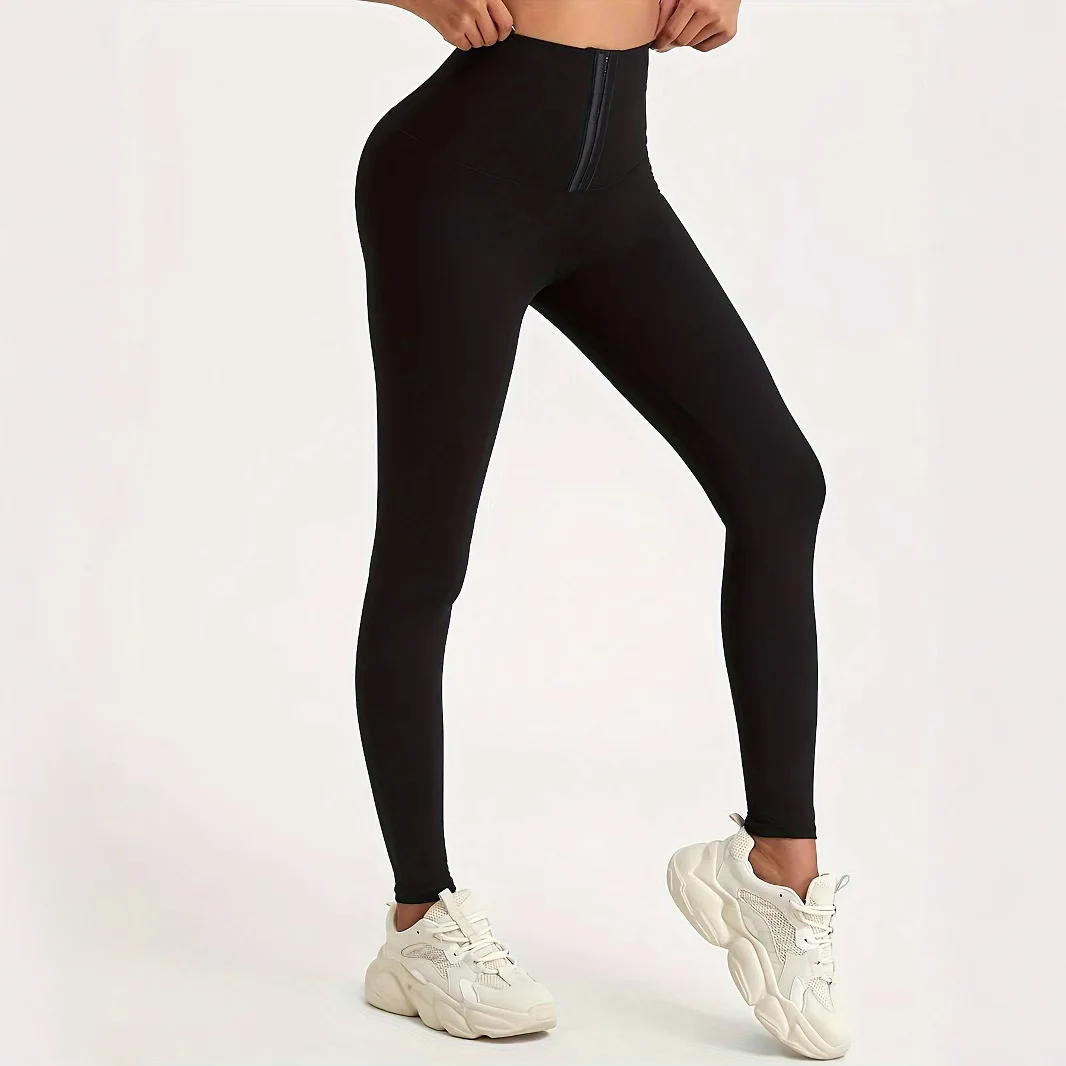 Women High Waist Corset Leggings Tummy Control Compression Yoga Pants Fitness Tights Butt Lifting Workout Shapewear Pants