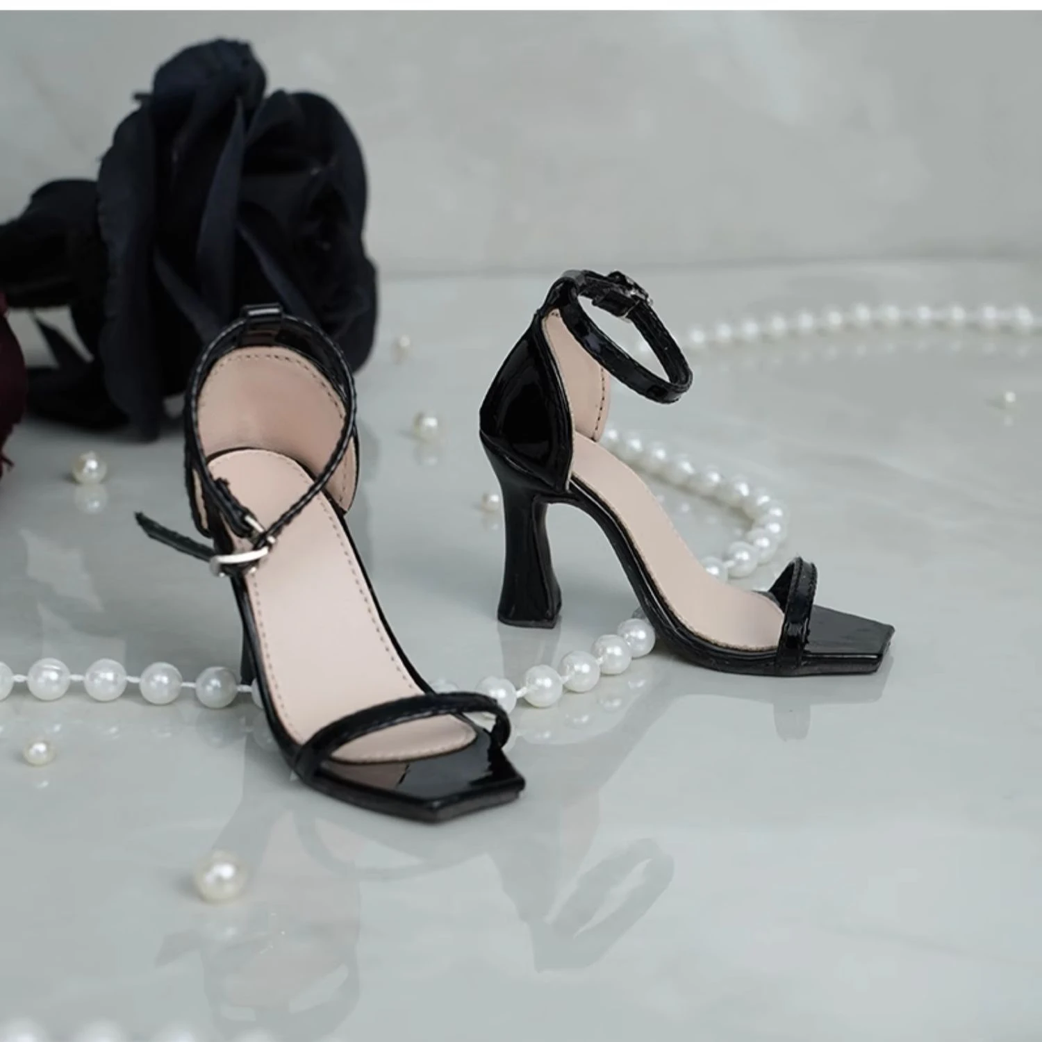 D09-P809 children handmade toy 1/4 1/3 big girl uncle BJD/SD Doll shoes Bow tie high heels buckle shoes 1pair