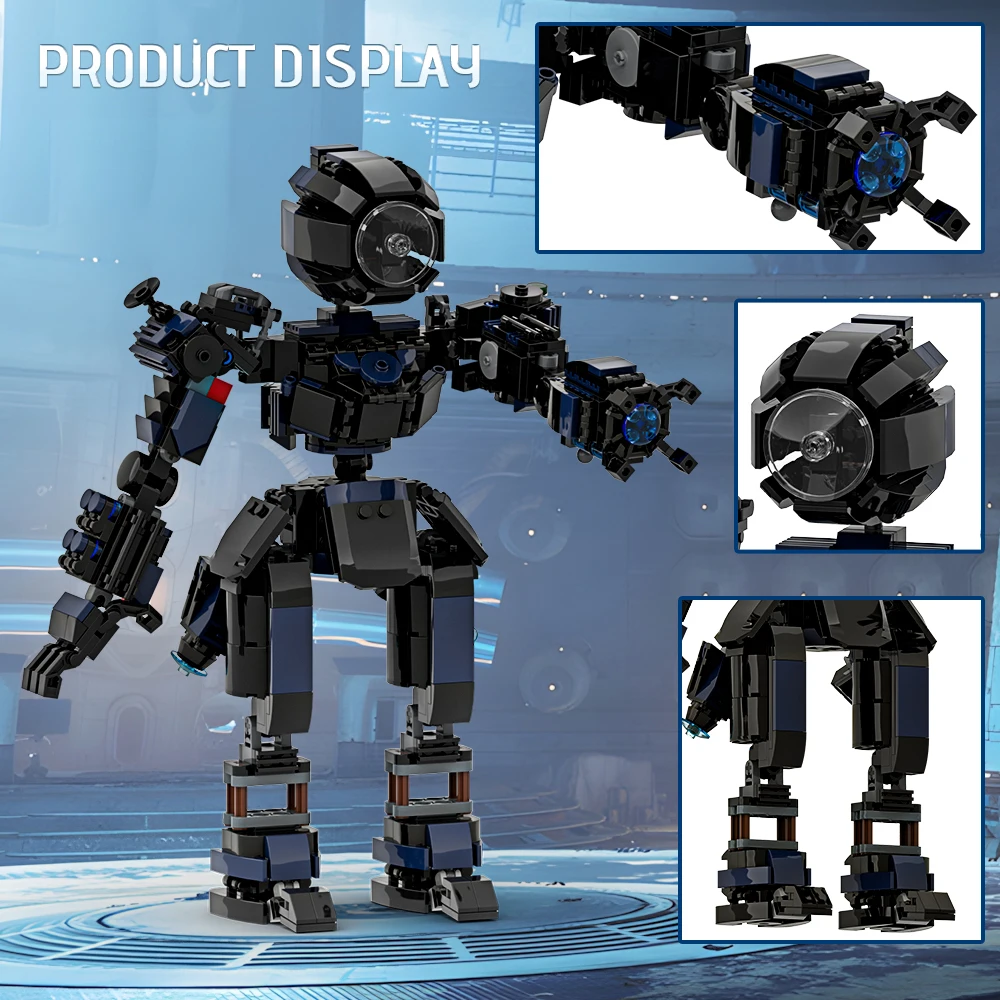 Gobricks MOC Rapid Redeployable Heavy Mech Bricks Модель AD-HS4 Rapid Heavy Mech Строительные блоки Сборные игрушки Детский подарок на день рождения