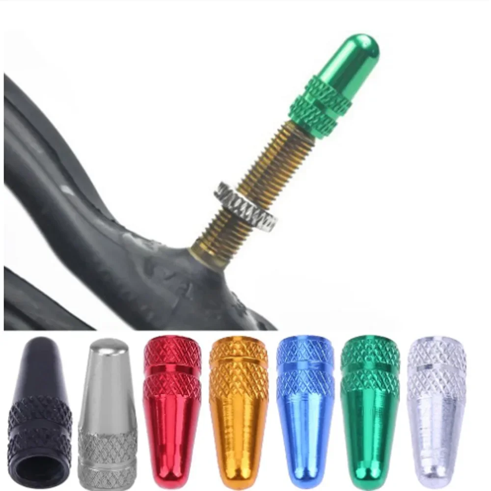 10PCS Aluminum Alloy Road Track Racing Bike Tube Tyre Bicycle Tire Wheel French Valve Cap Valve Caps 6 Colors