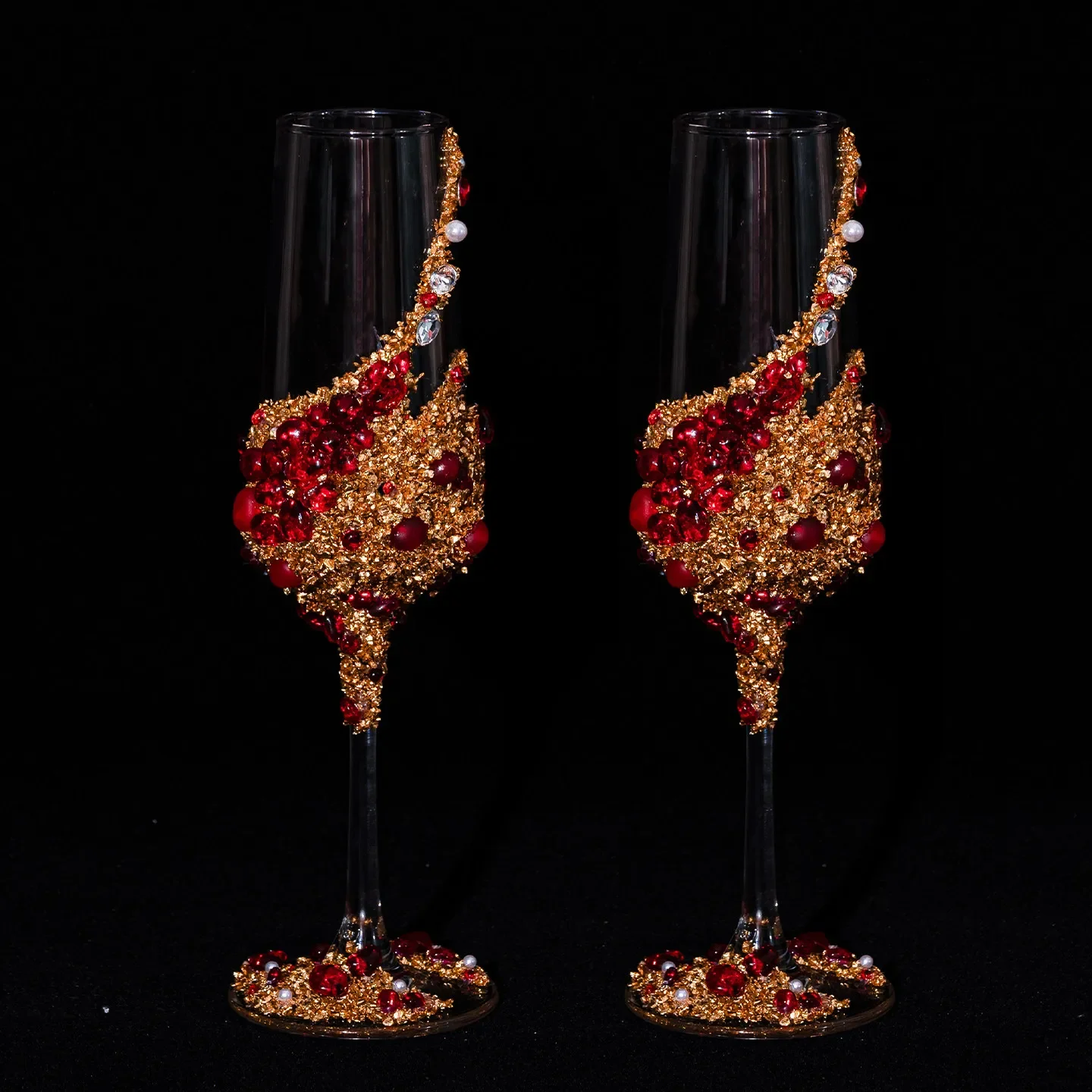 Newcomer wedding toast cup DIY pair of goblets Material package Premium handmade bridal gift Wedding gift