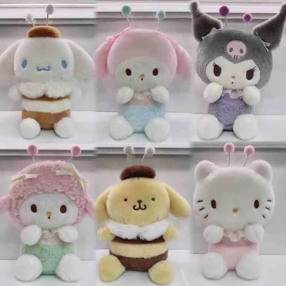 

Плюшевая игрушка-пчела в стиле Sanrio Insect Style | Мягкая плюшевая подвеска-игрушка | Брелок-аксессуар для сумки в виде милого подарка из автомата-хватайки