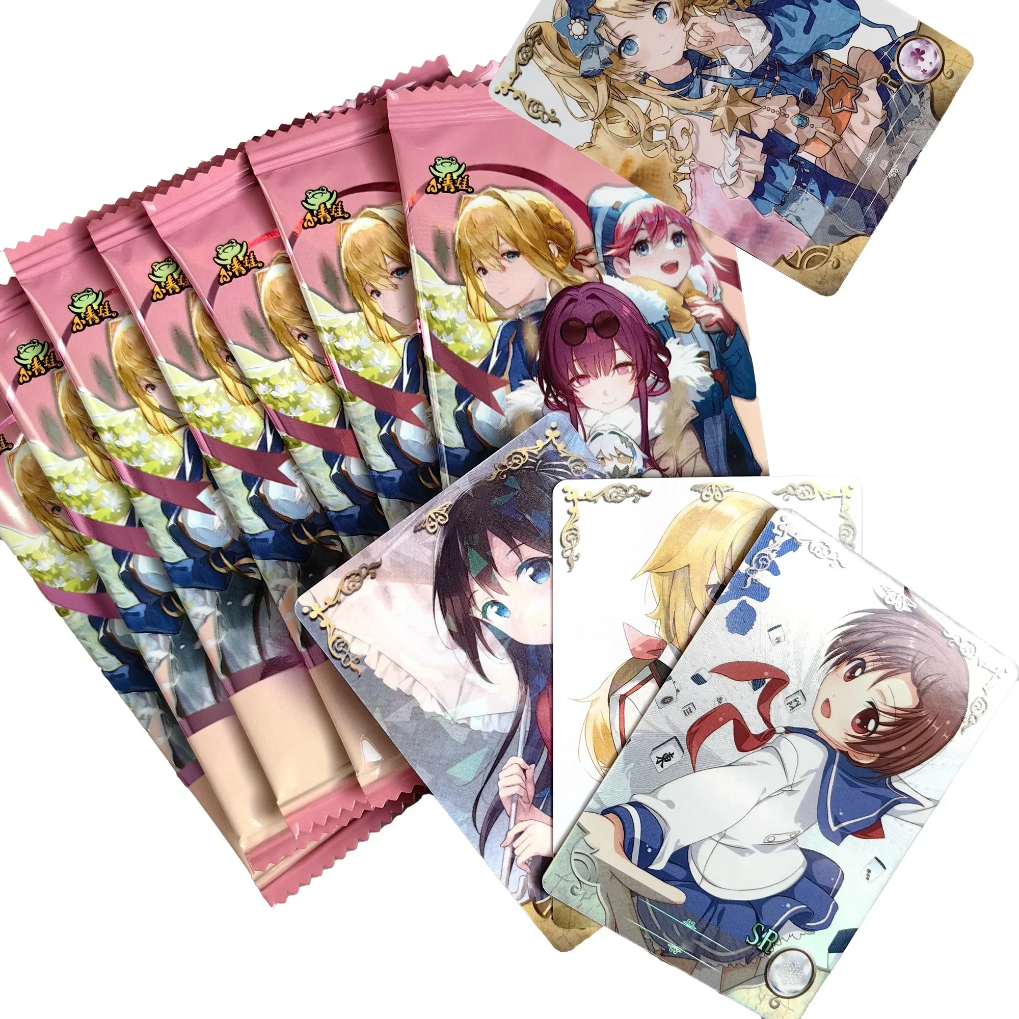 150pcs 30 Bags Goddess Story Wind Flower Snow and Moon the Noble Beauty Anime Comic Game Collectible Card，Gift card booklet