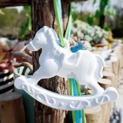 Horse Listing Mold DIY Aromatherapy Plaster Gypsum Hanging Pendant Silicone Mold Carousel Wax Tablets Decoration Making Tool