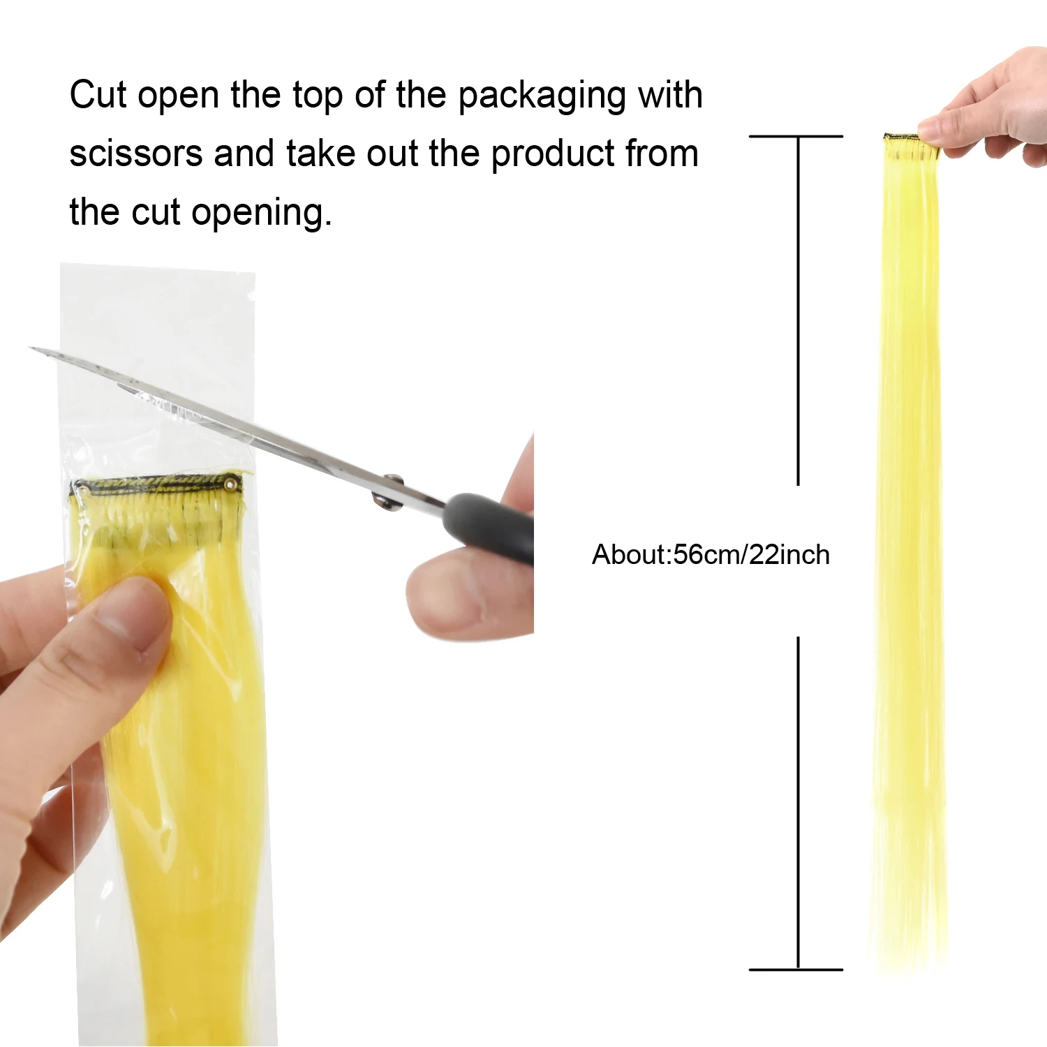 Synthetic Clip-in Hair Extensions 22