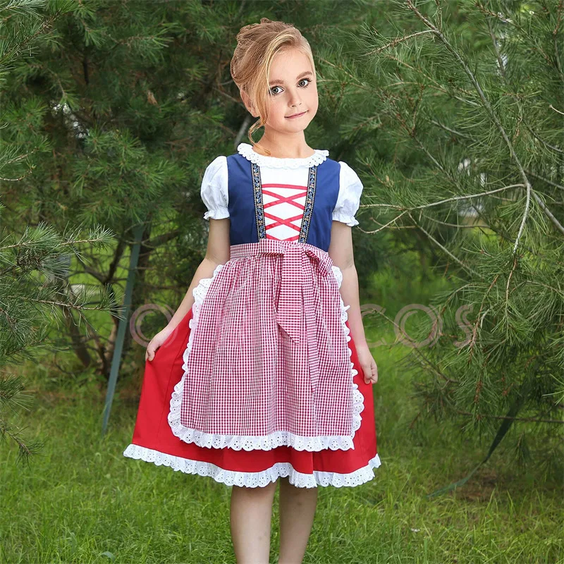 

Halloween party costume German beer festival costume children's long skirt set Bavarian women's clothing