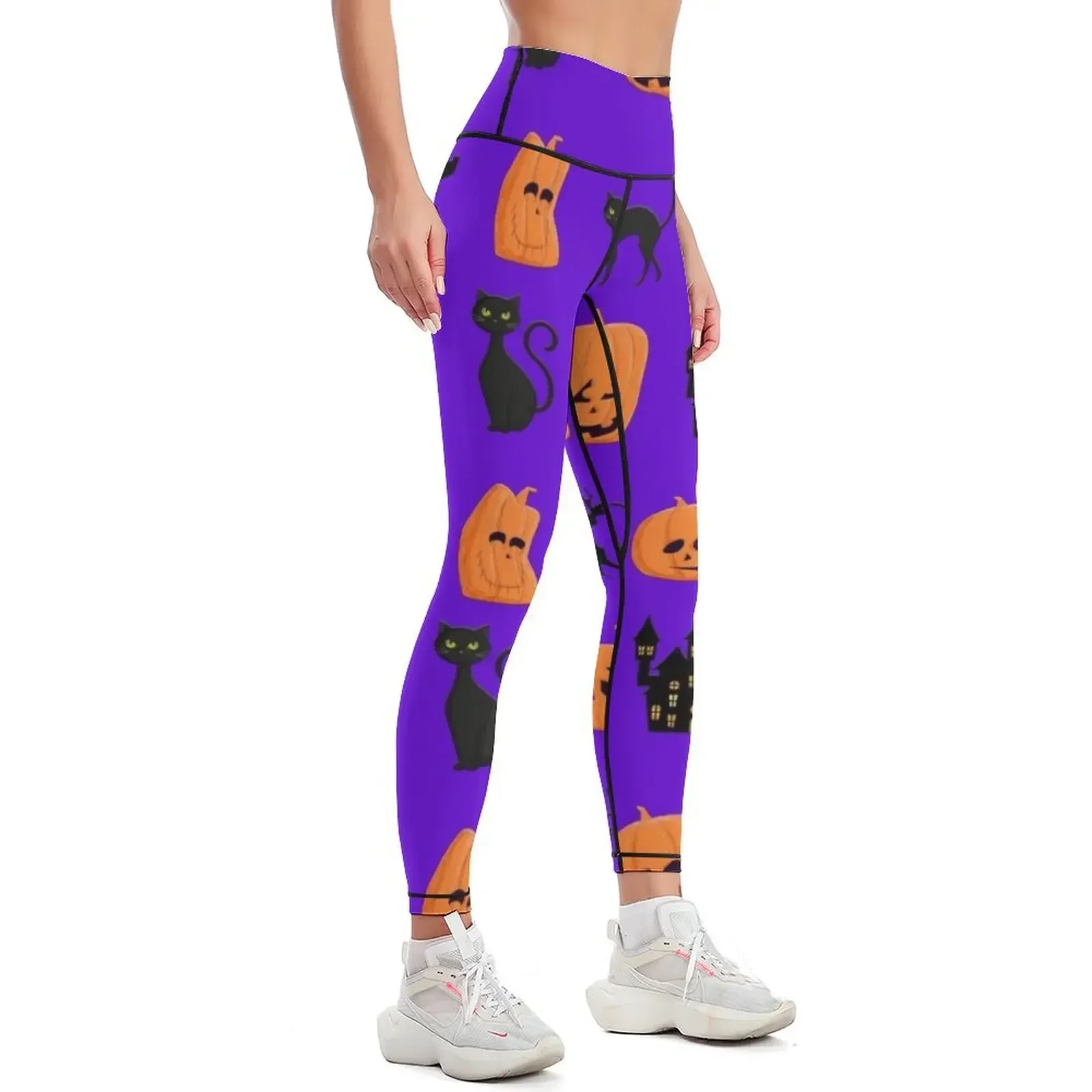 الهالوين الساحرات الجمجمة اليقطين روح الهالوين طماق ركض ل سراويلي حريمي طماق المرأة