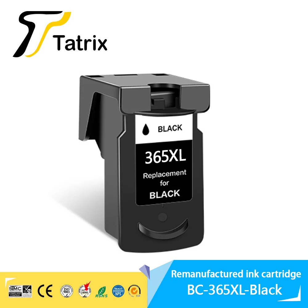 Tatrix BC-365 CL-366 BC365XL BC366XL BC 365 BC 366 Remanufactured Inkjet Ink Cartridge for Canon PIXUS TS3530 Printer