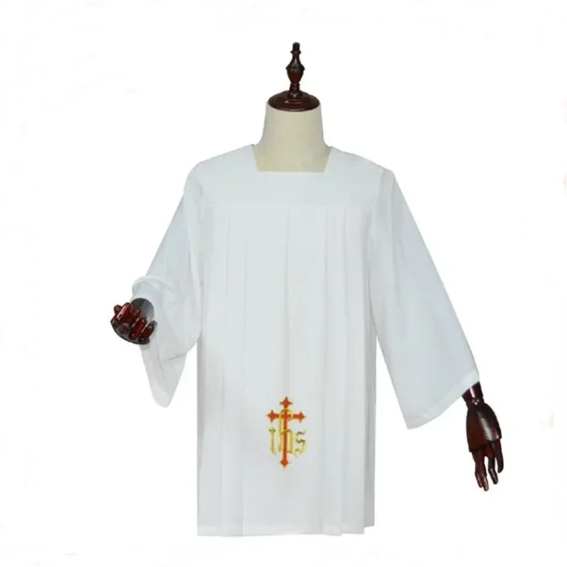 Surplice Vestment Cotta White Rochet Roman Catholic Churches Anglican Bishop Choir Dress Priest Liturgical Clergy Short Robe