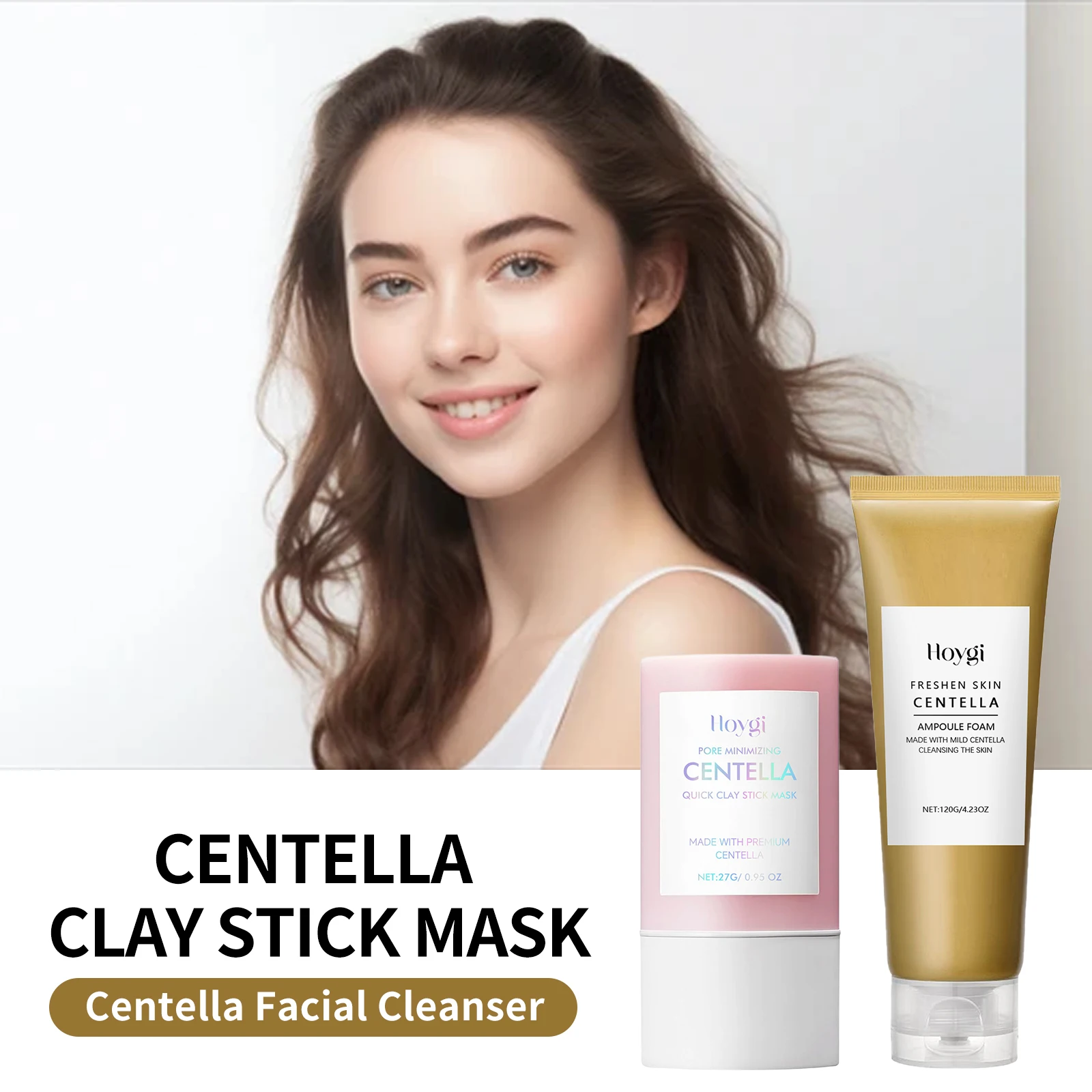 

Centella Asiatica Clay Mask Stick Soothing Calming Skin Easy Application Deep Cleansing Face Oil Control Nourish Facial Cleanser