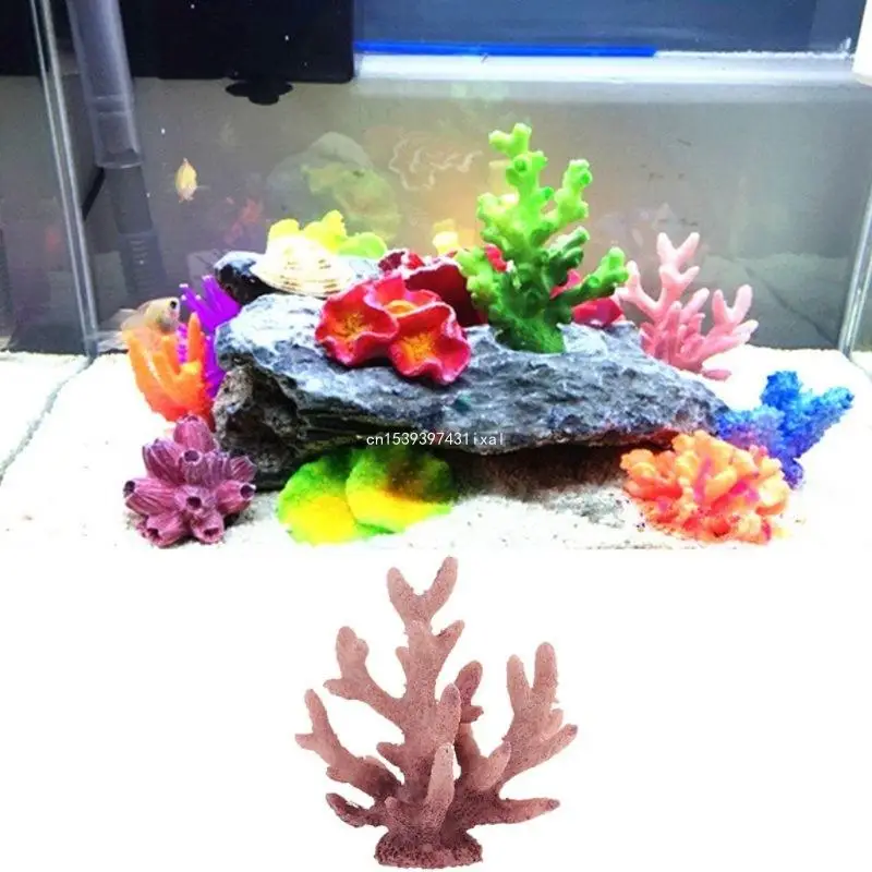 

Resin Coral Ornaments Aquarium Decor Artificial Coral Ornament Fish for Tank Coral Decorations Landscape Accessorie