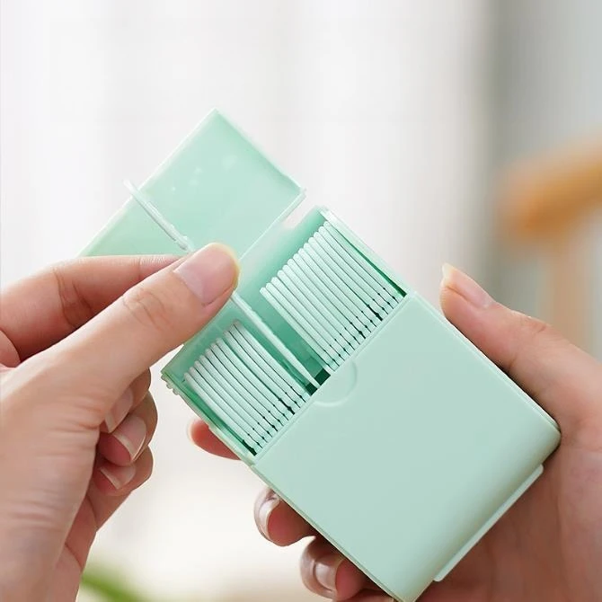 

Двухлинейная зубная нить, 10 × 52 шт./кор., зубочистки для чистки зубов, двухлинейные нити, палочки, двойная нить, зубочистка