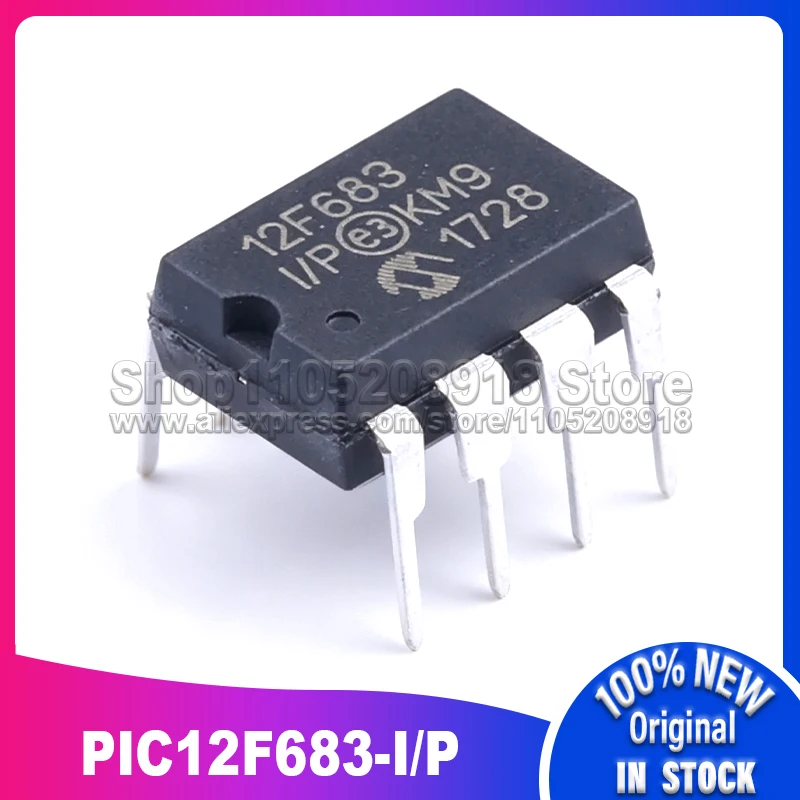 

10PCS/LOT PIC12F683-I/P 12F683 12F683-I/P 12F683I/P DIP-8 100% New Spot stock