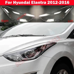 Car Replacement Headlight Shell Front Auto Lens Glass Headlamp transparent Light Cover For Hyundai Elantra 2012-2016