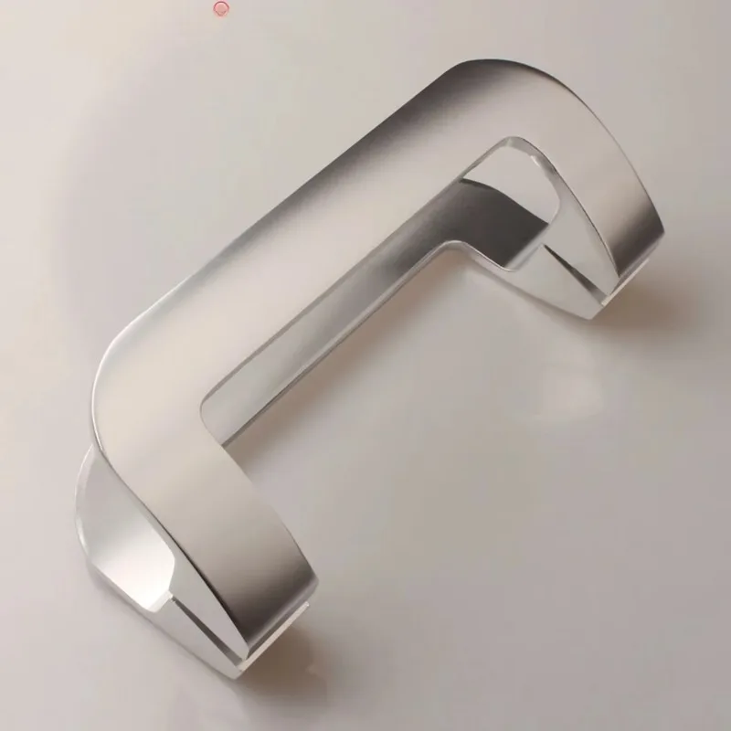 Modern Solid Space Aluminum Pull Handle for Glass & Wooden Door, Home Door Fitting