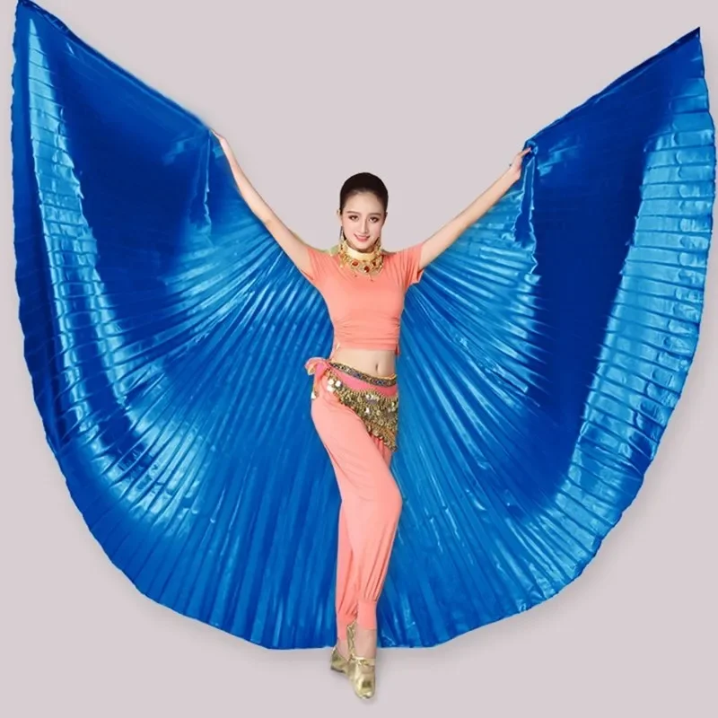 Hot Sell Cheap Women\'s Professional Belly Dance Costume Angle Isis Wings Gold Open Isis Wings Adults No Stick