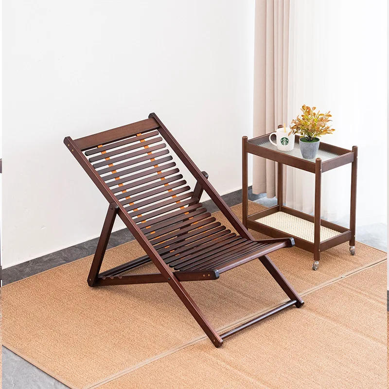 

Прочное складное кресло-реклайнер из бамбука для пожилых людей, для отдыха на балконе, в офисе, для досуга, бесплатно