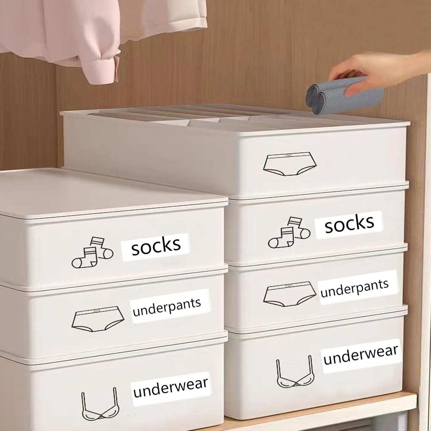 D30 Multi-Size Thermal Labels Waterproof Adhesive Stickers for Kitchen Storage Office Organization, Cable Management For D30 Q30