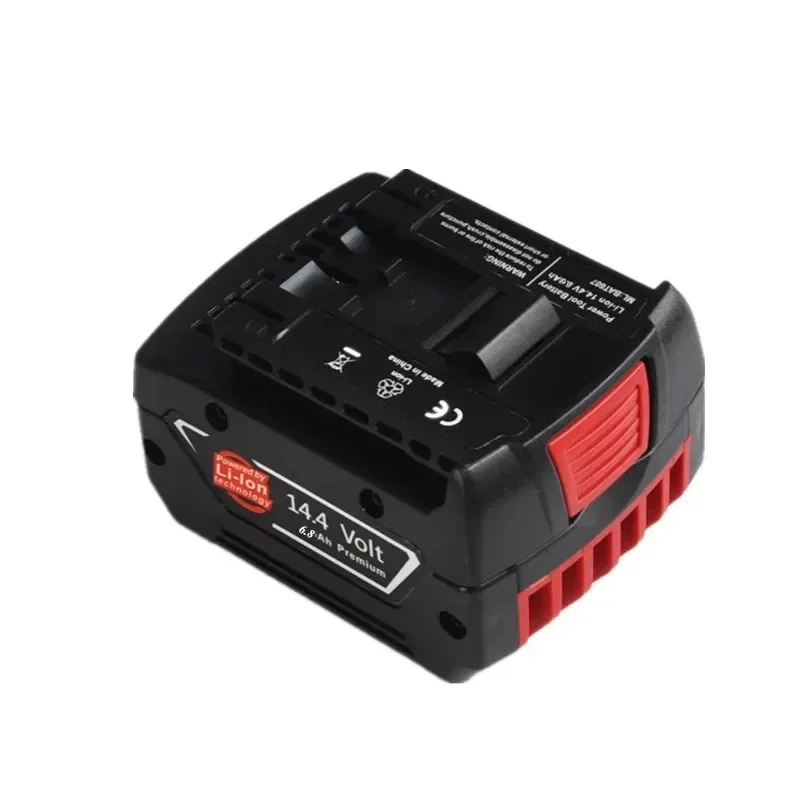 Bosch 14.4V Power Tool BAT614G Rechargeable Battery 4.8Ah Replacement 6800mah Battery 18650 Li-ion with Charger Set