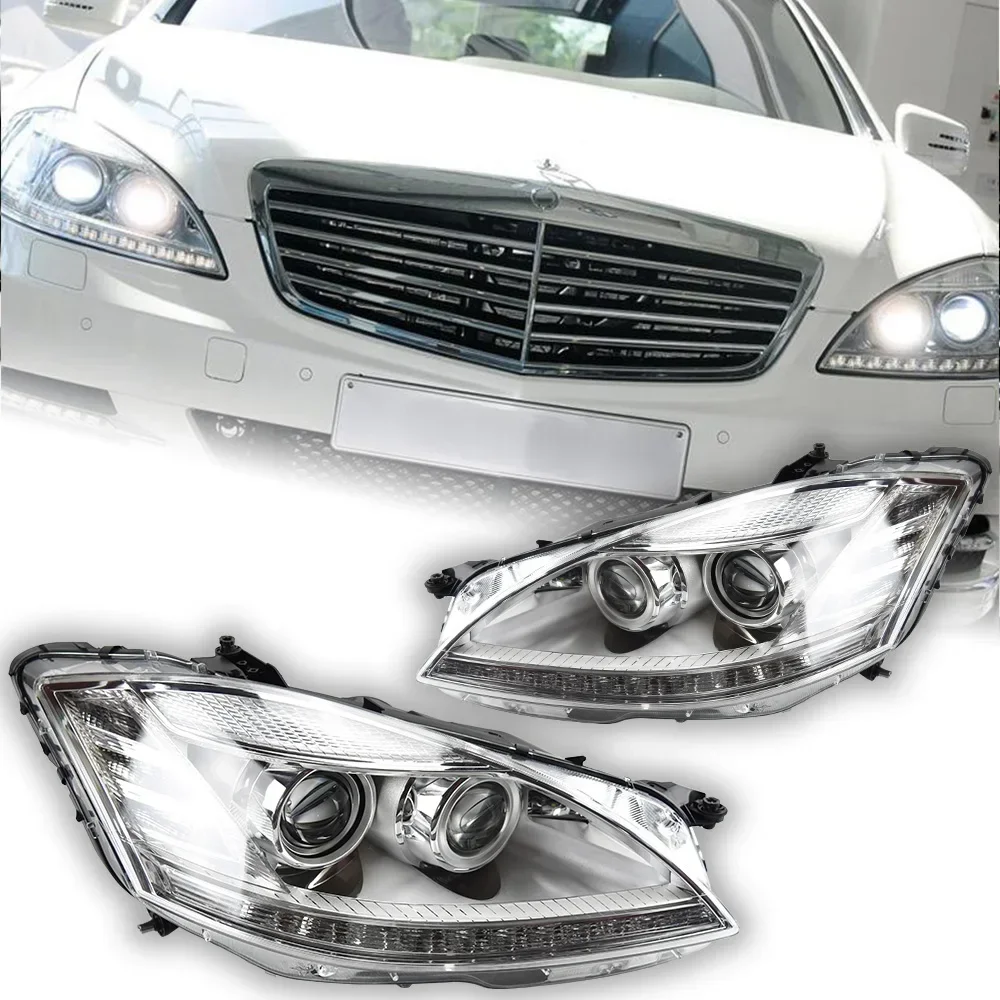 Car Lights for W221 Headlight Projector Lens 2006-2009 S-Class Dynamic Signal Head Lamp S350 S400 LED Headlights Drl Automotive