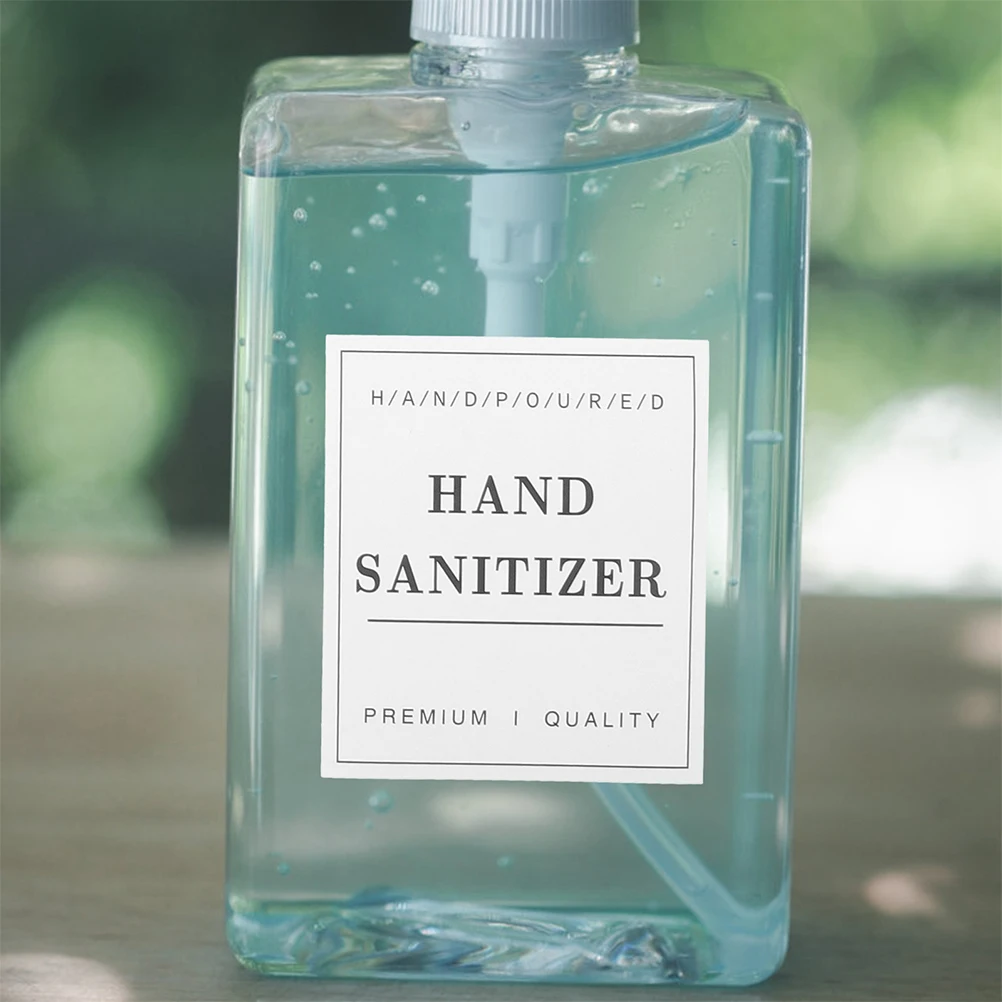 

24pcs Waterproof for Bottle Labels Waterproof Bathroom Labels Shampoo Soap Dispenser Bottles PVC Self Adhesive Storage
