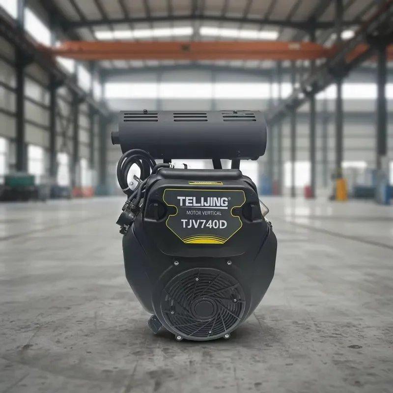 Professional 27HP Engine 739cc Twin Cylinder 4 Stroke OHV Electric Start Air-Cooled Bearing Heavy Generator