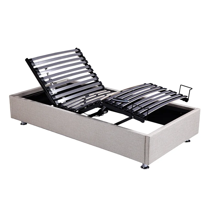 إطار قاعدة سرير منزلي كهربائي قابل للتعديل للتخصيص بدون جاذبية مع دعم قطني للتدليك للقديم #1