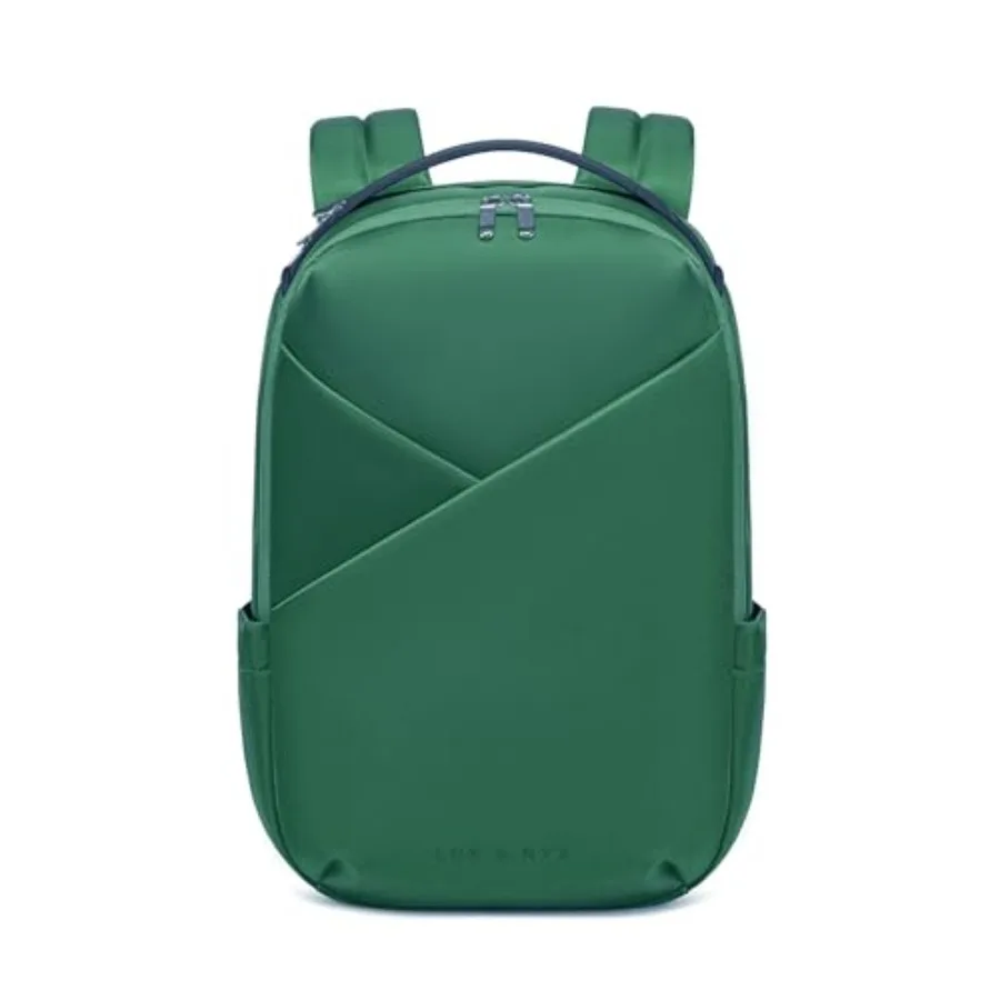 Origami Laptop Backpack for Work and Travel - Fits 16 MacBook Pro - Lightweight Business Bag in Forest Green - Durable Polyeste