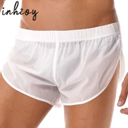 Casual Mens Swim Beach Shorts Summer Board Shorts Transparent Nylon Quick-dry Shorts Gyms Joggers Swimwear Swimsuit Bottoms