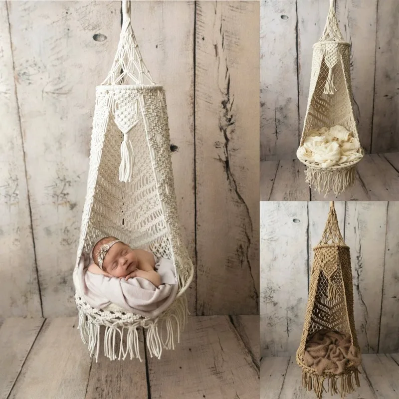 

Newborn Photography Props Hammock, Lace Hanging Sling for Baby Photoshoot Posing, Backdrop Accessories for Newborns